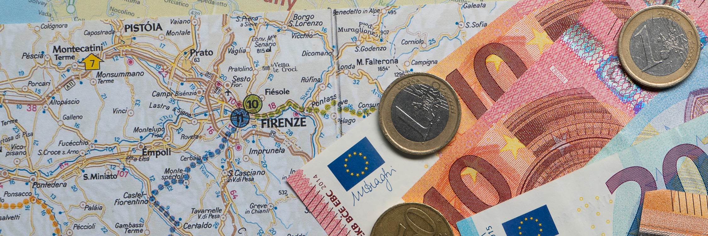Euros and Map