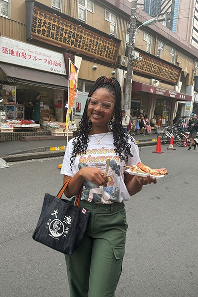 At the Tsukiji Fish Market