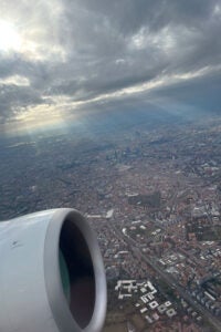 Flying over Italy