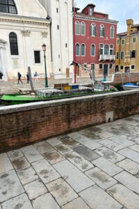The sidewalk in Venice.